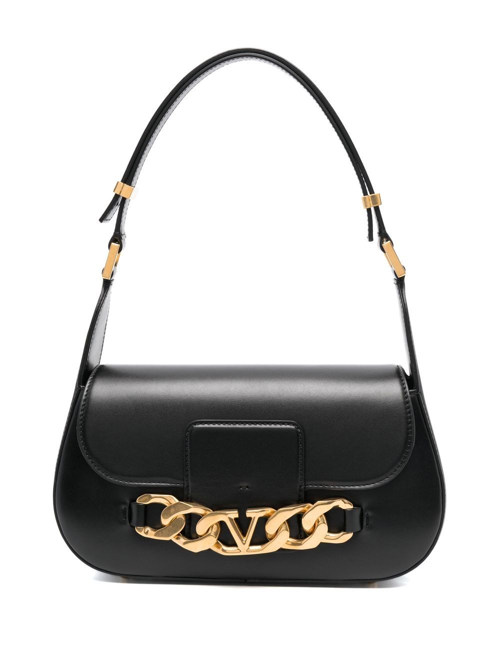 VALENTINO GARAVANI VALENTINO GARAVANI- Vlogo Chain Leather Shoulder Bag