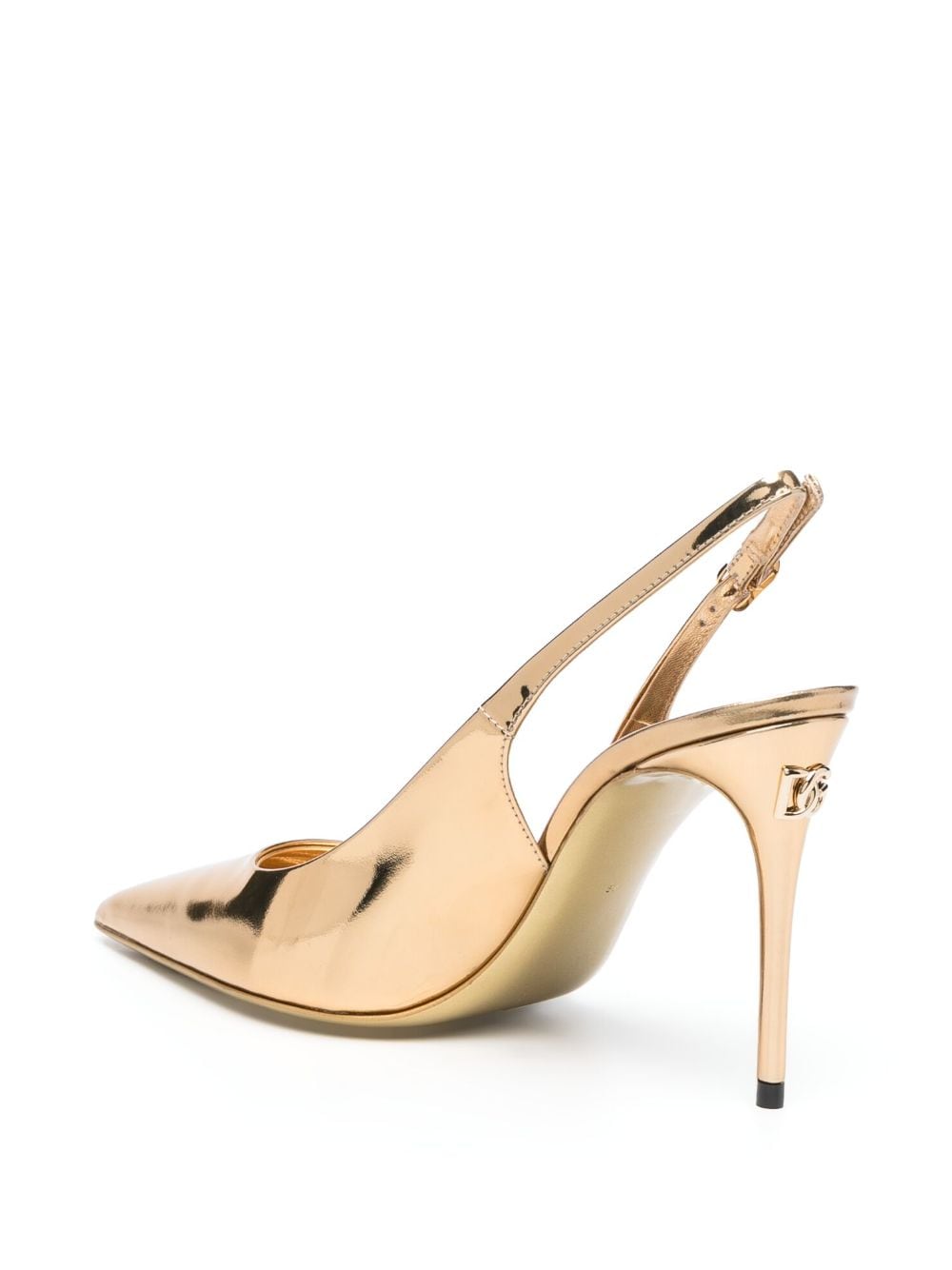 Dolce & Gabbana DOLCE & GABBANA- Leather Slingback Pumps