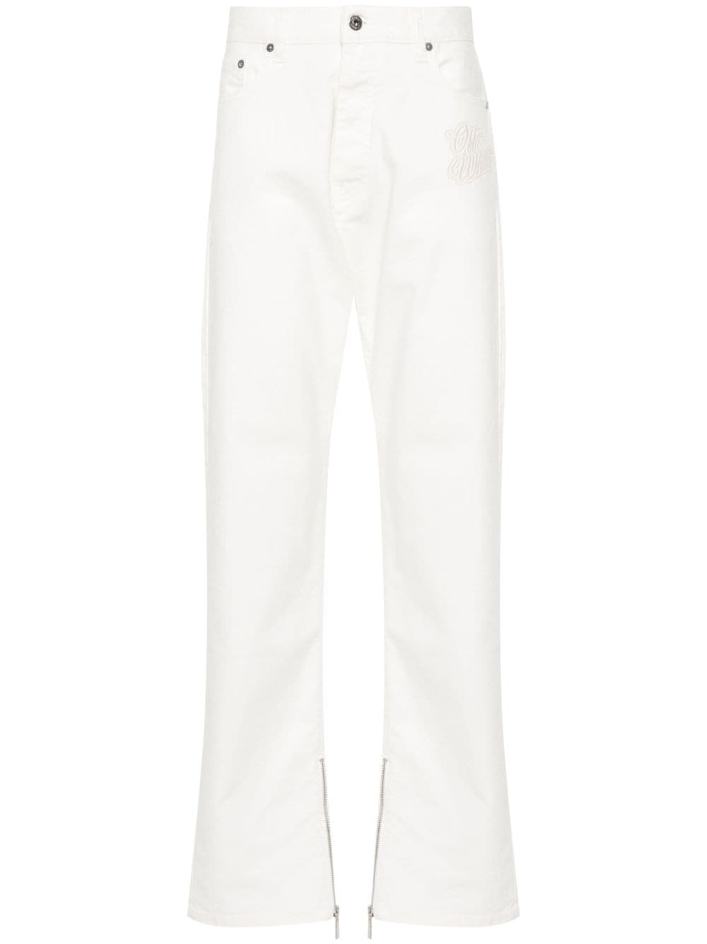 OFF-WHITE OFF-WHITE- Logo Denim Jeans