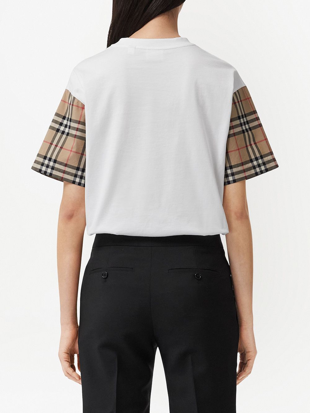 Burberry BURBERRY- Check Motif Cotton T-shirt