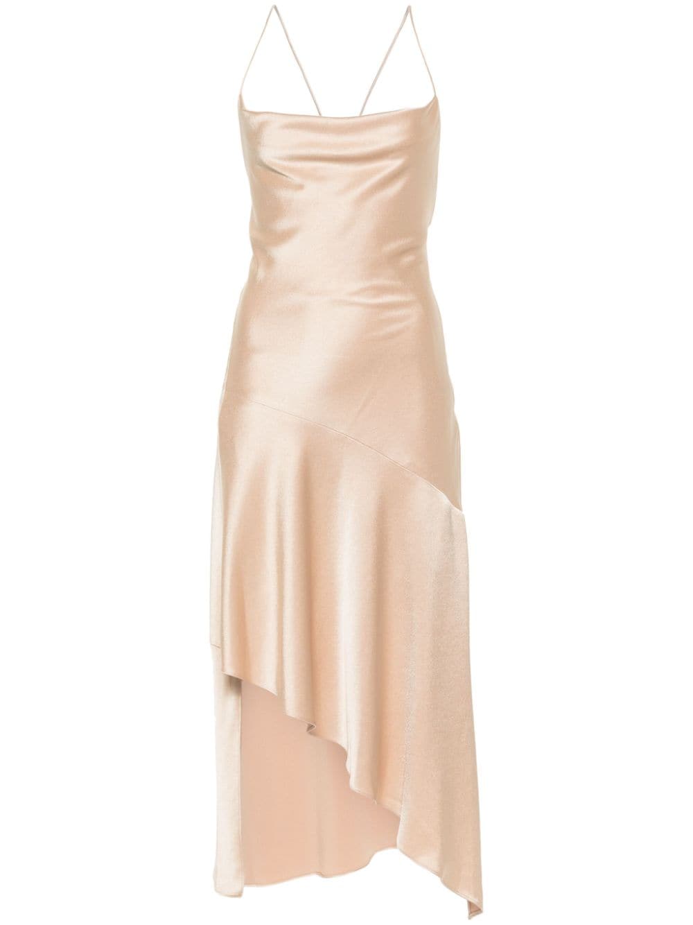  ALICE+OLIVIA- Satin Asymmetric Dress