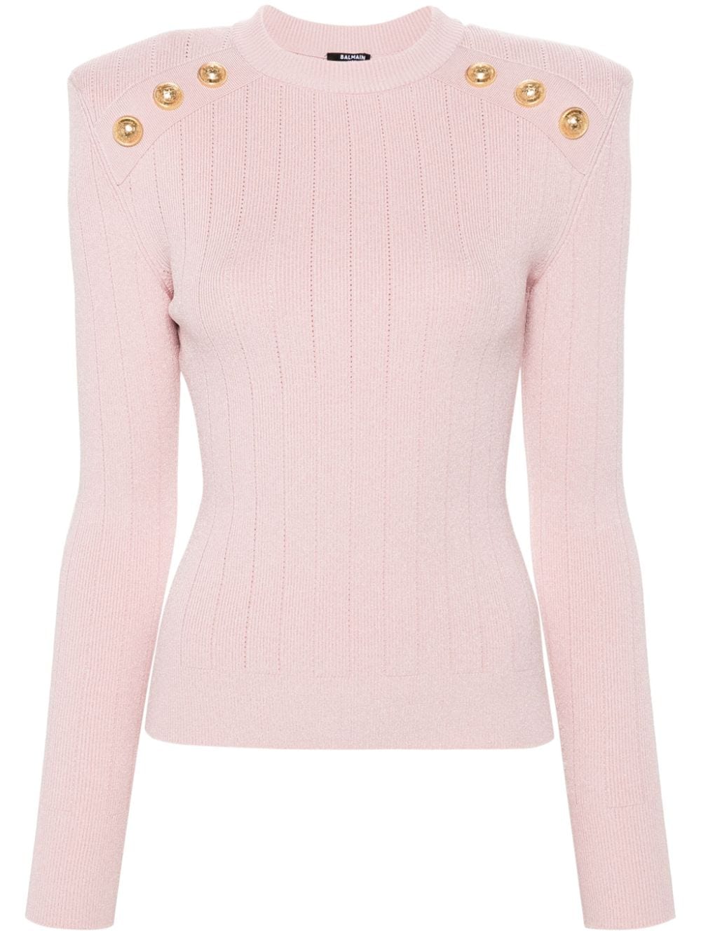 Balmain BALMAIN- Buttoned Knitted Pullover