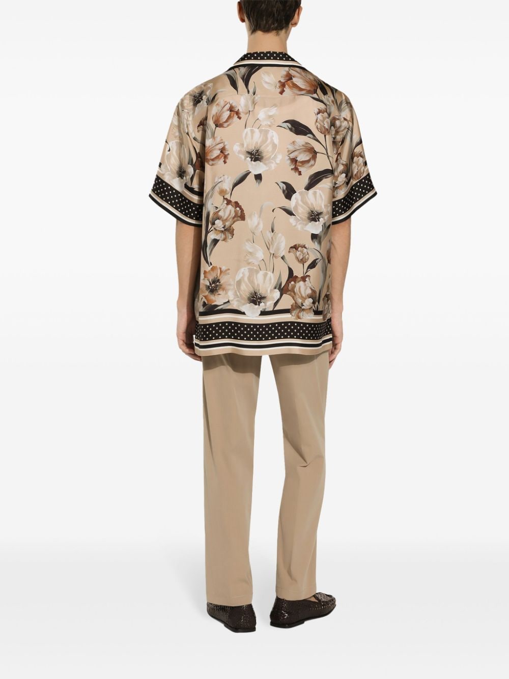 Dolce & Gabbana DOLCE & GABBANA- Tulip Print Silk Shirt