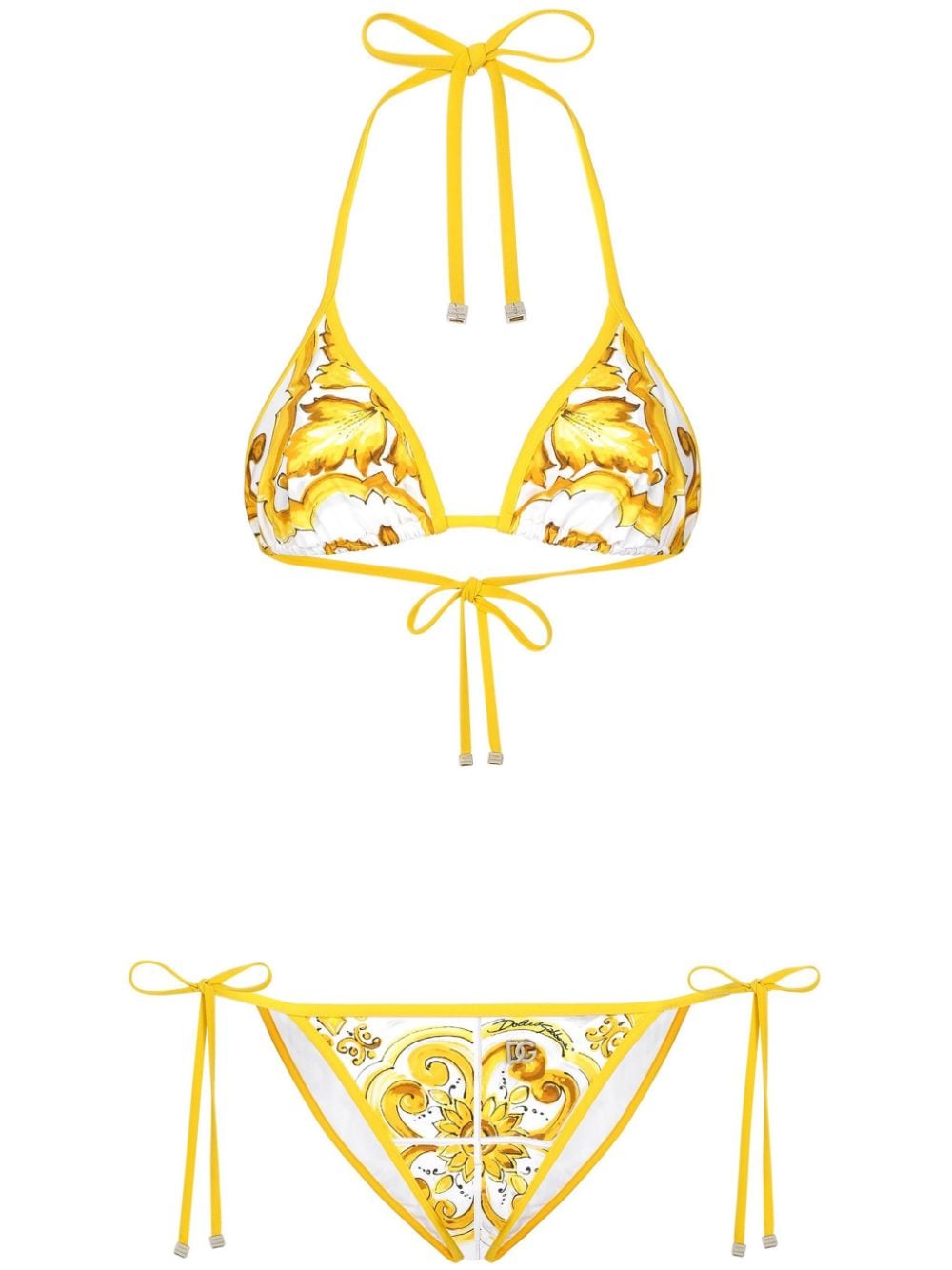 Dolce & Gabbana DOLCE & GABBANA- Maiolica Print Bikini Set