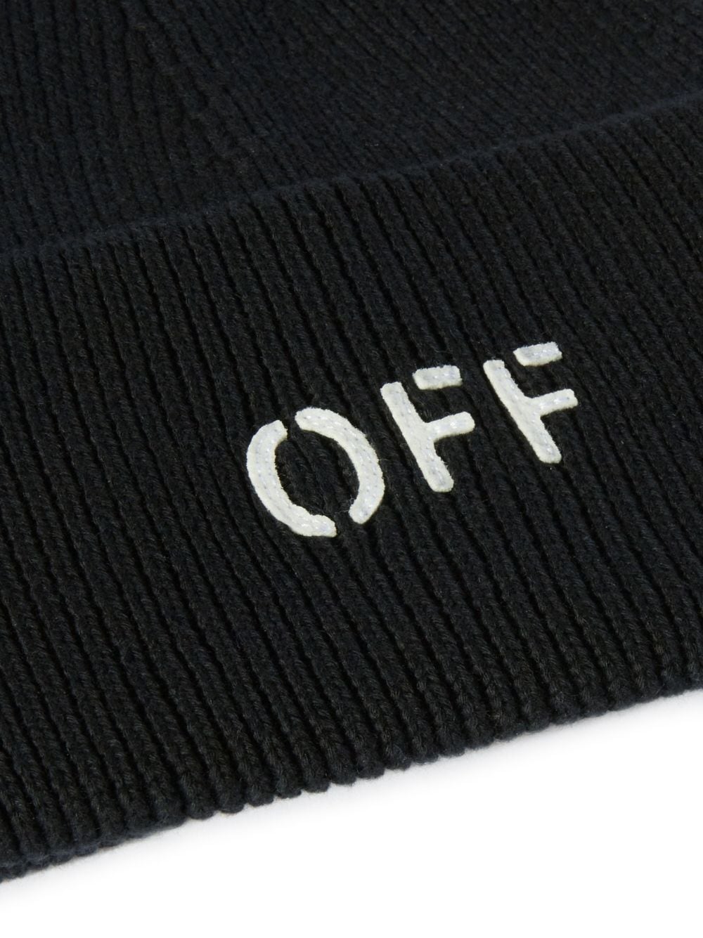 OFF-WHITE OFF-WHITE- Logo Cotton Blend Beanie