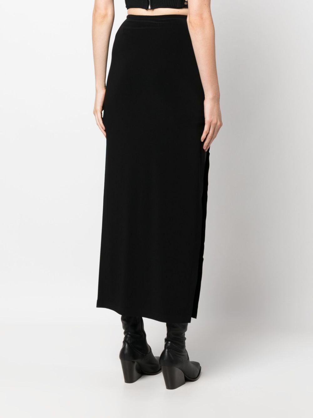 Norma Kamali NORMA KAMALI- Side Slit Long Skirt