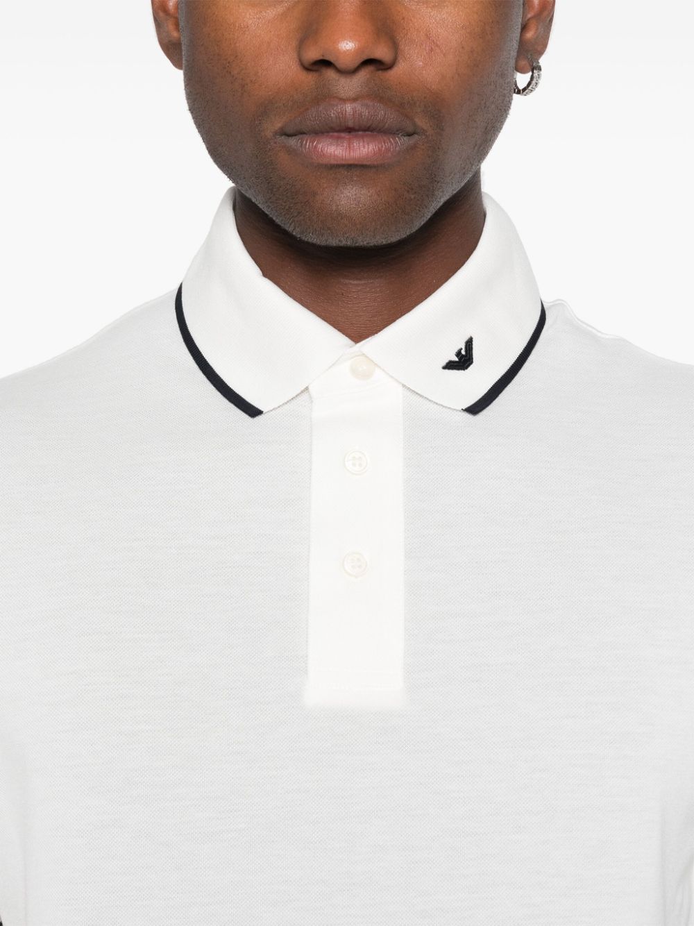 Emporio Armani EMPORIO ARMANI- Logo Cotton Polo Shirt