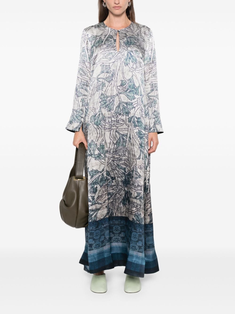 Pierre-Louis Mascia PIERRE-LOUIS MASCIA- Printed Silk Long Dress