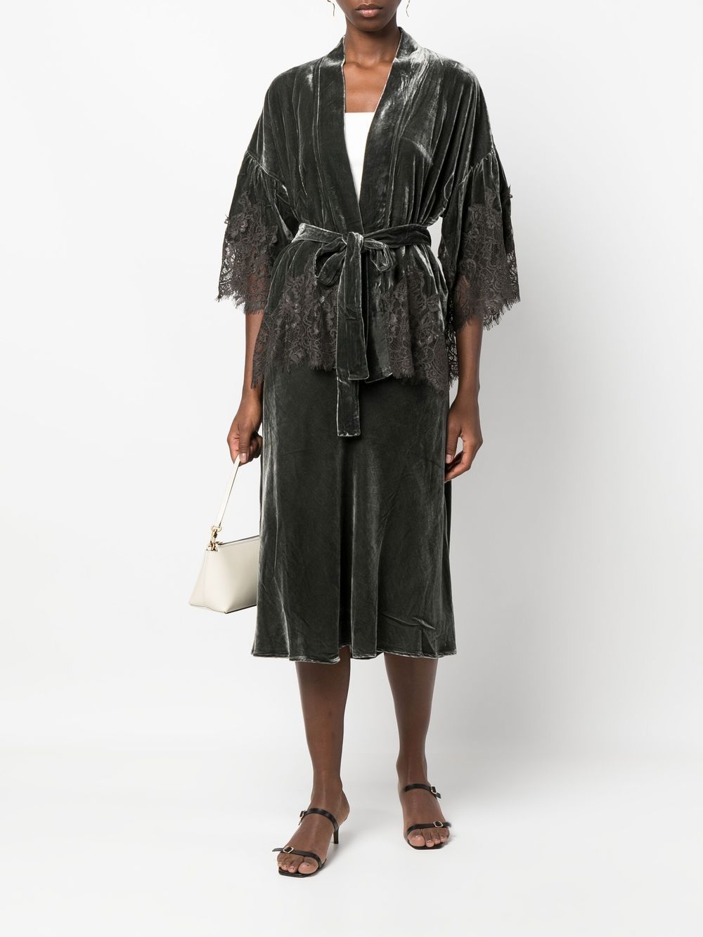 Goldhawk GOLDHAWK- Velvet Short Kimono