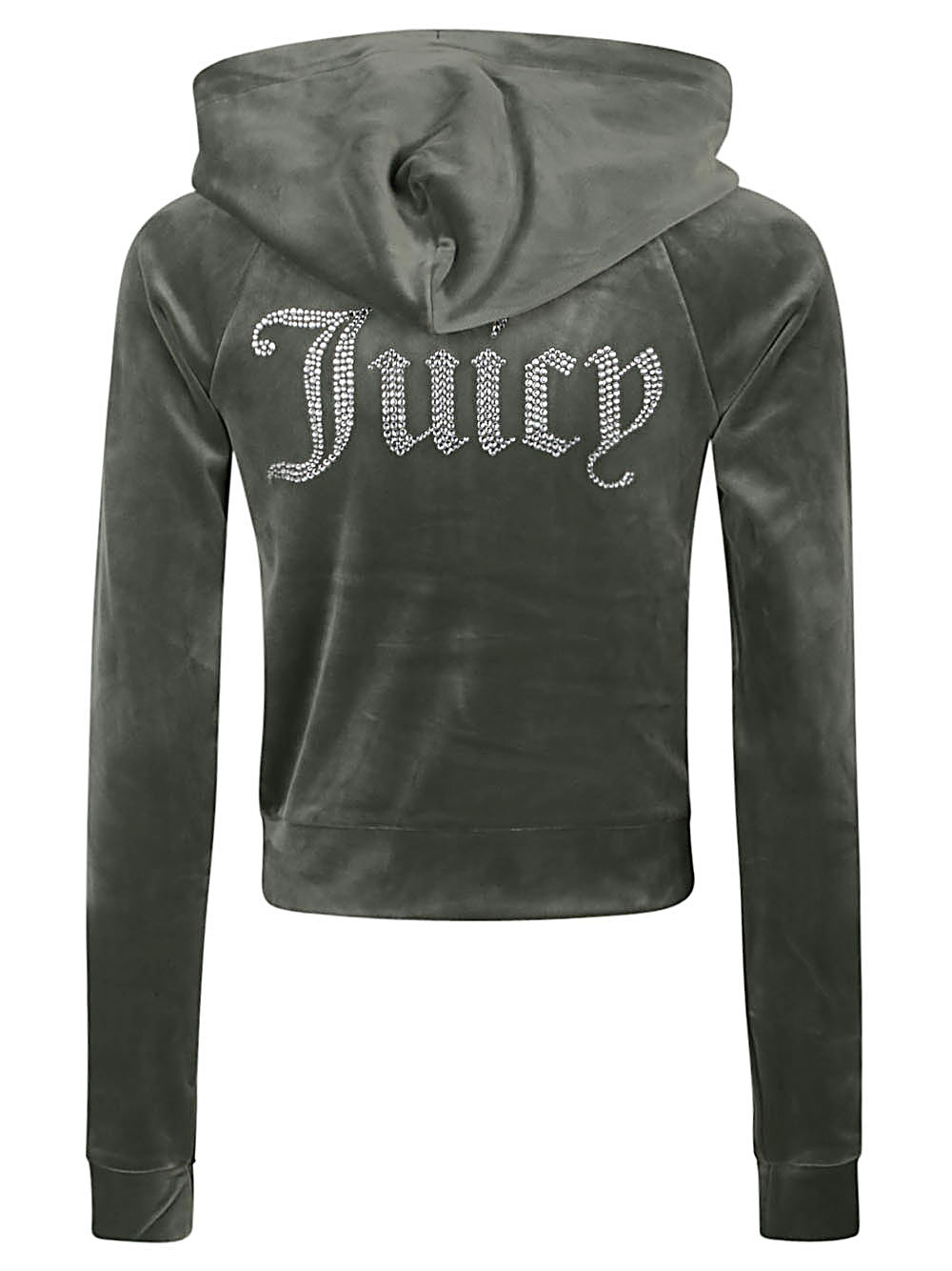 Juicy Couture JUICY COUTURE- Logo Velvet Zip Up Hoodie