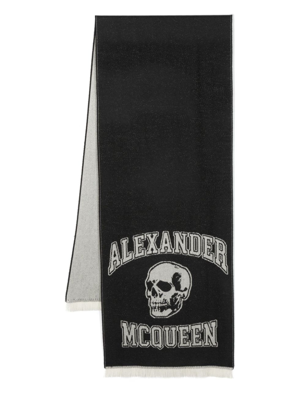 Alexander McQueen ALEXANDER MCQUEEN- Logo Wool Scarf