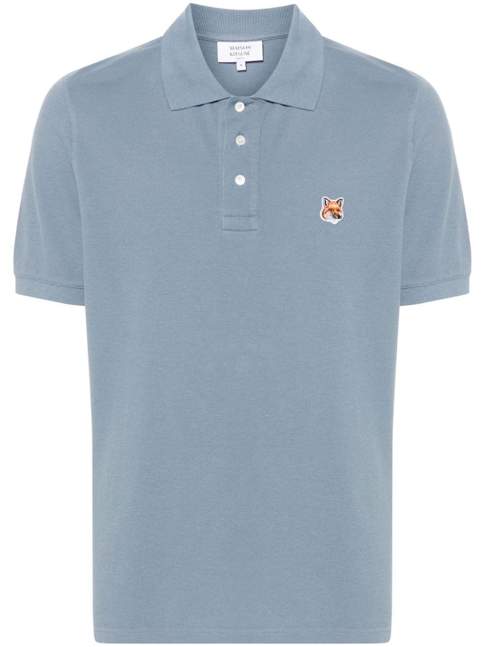  MAISON KITSUNE'- Fox Head Cotton Polo Shirt