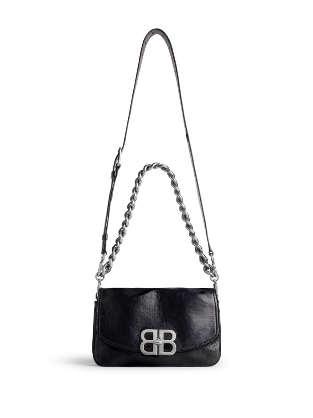 Balenciaga BALENCIAGA- Bb Soft Leather Shoulder Bag