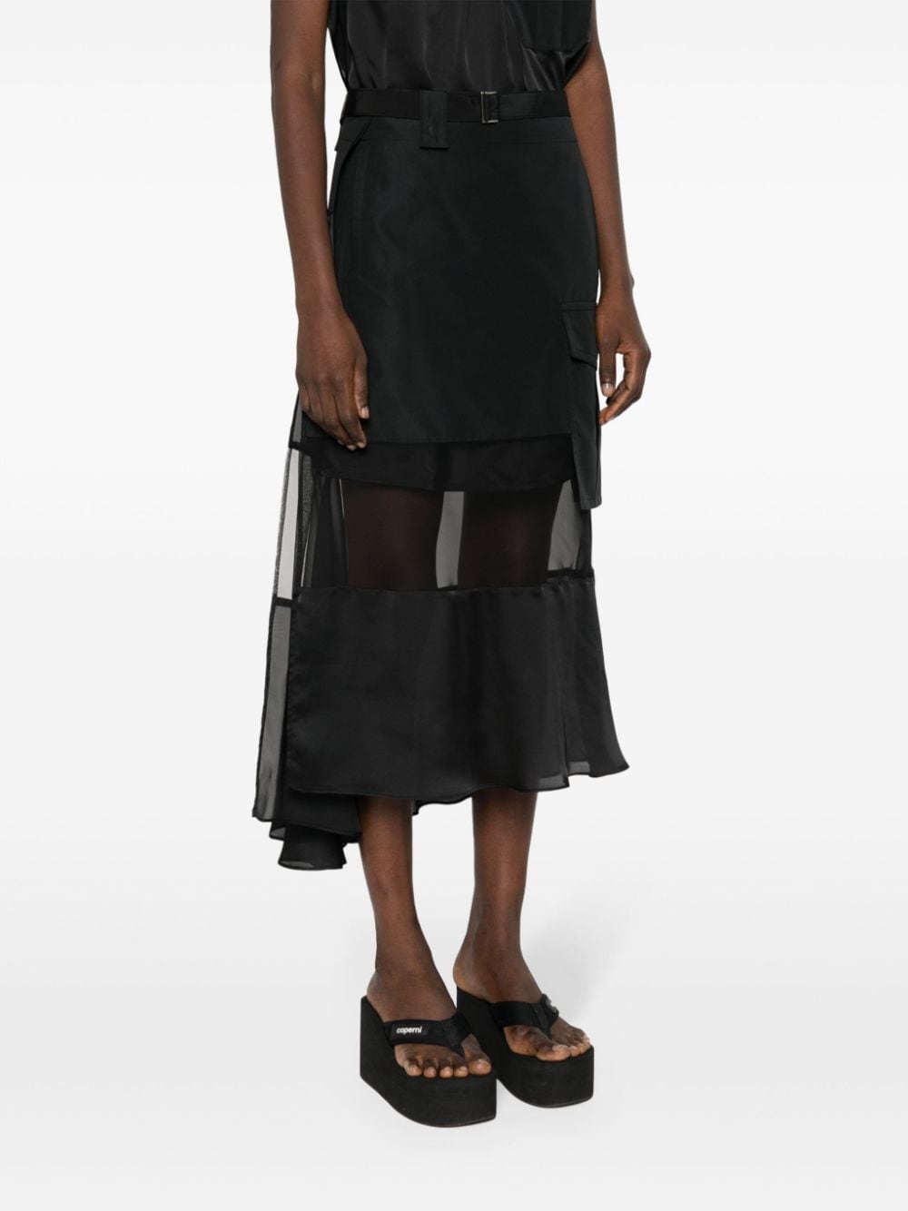 Sacai SACAI- Fabric Combo Skirt