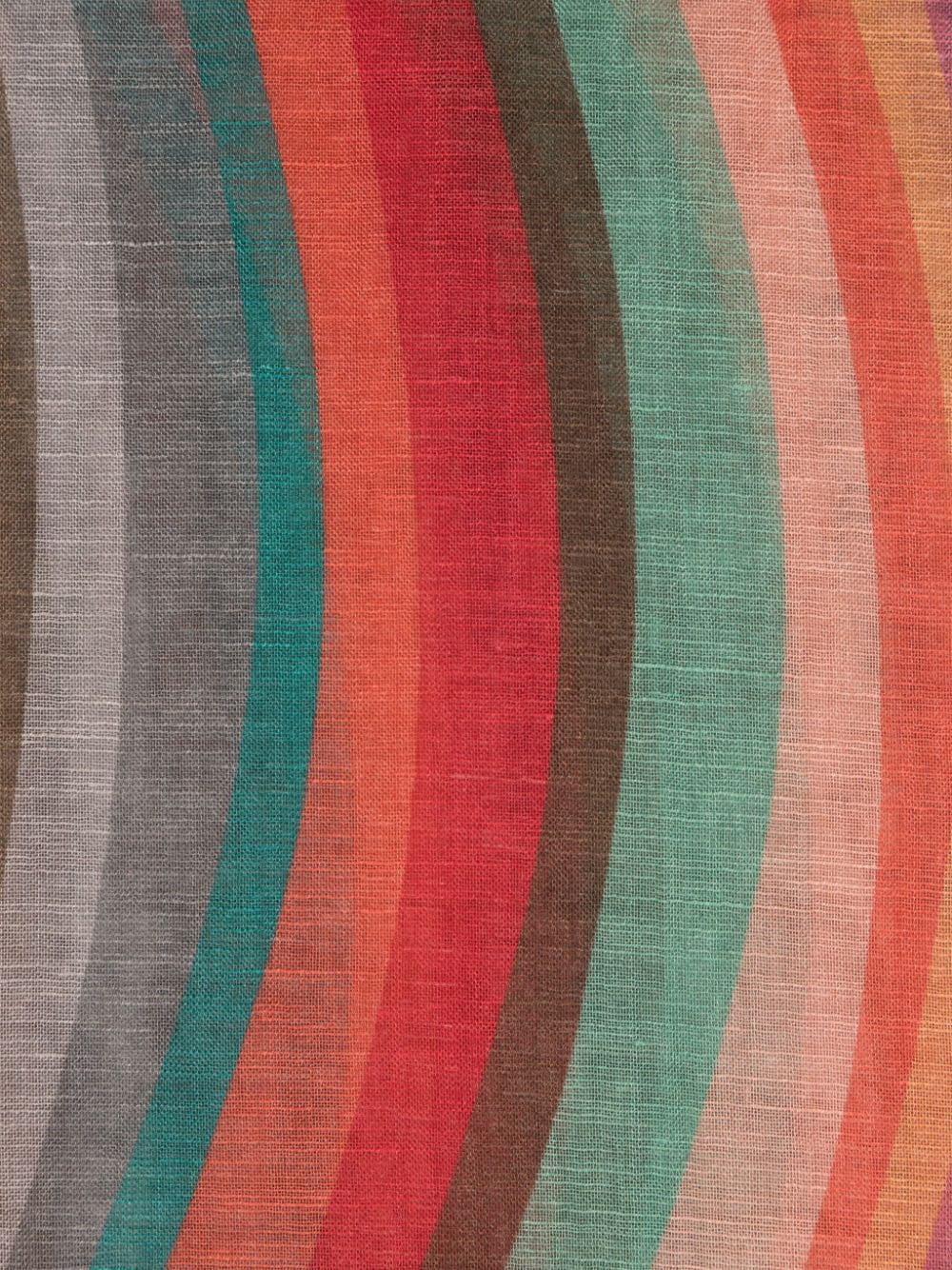 Paul Smith PAUL SMITH- Swirl Linen Blend Scarf