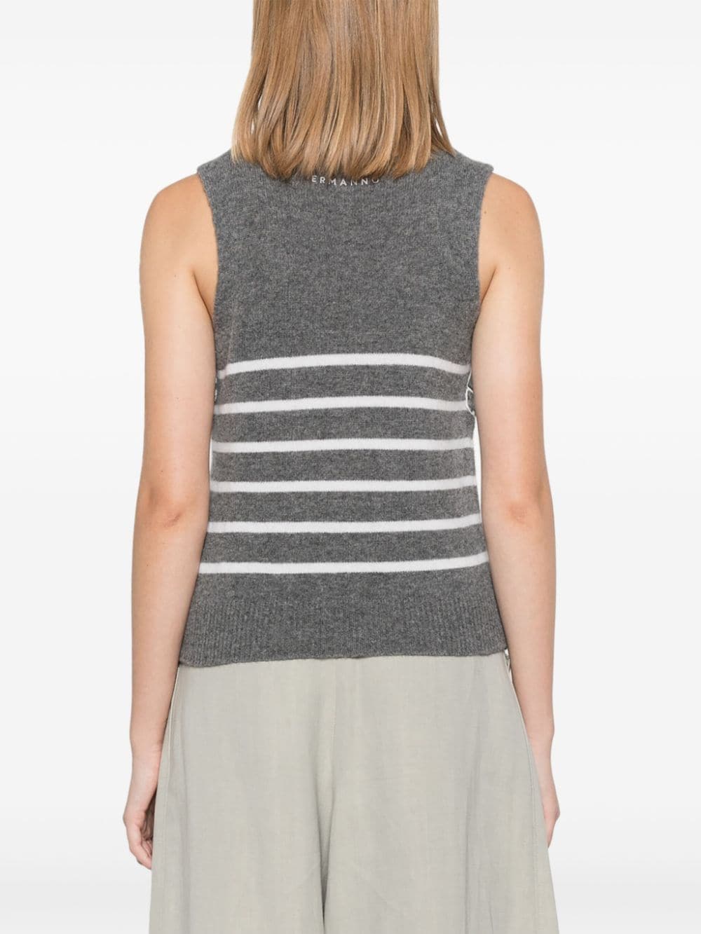 Ermanno ERMANNO- Wool Striped Top