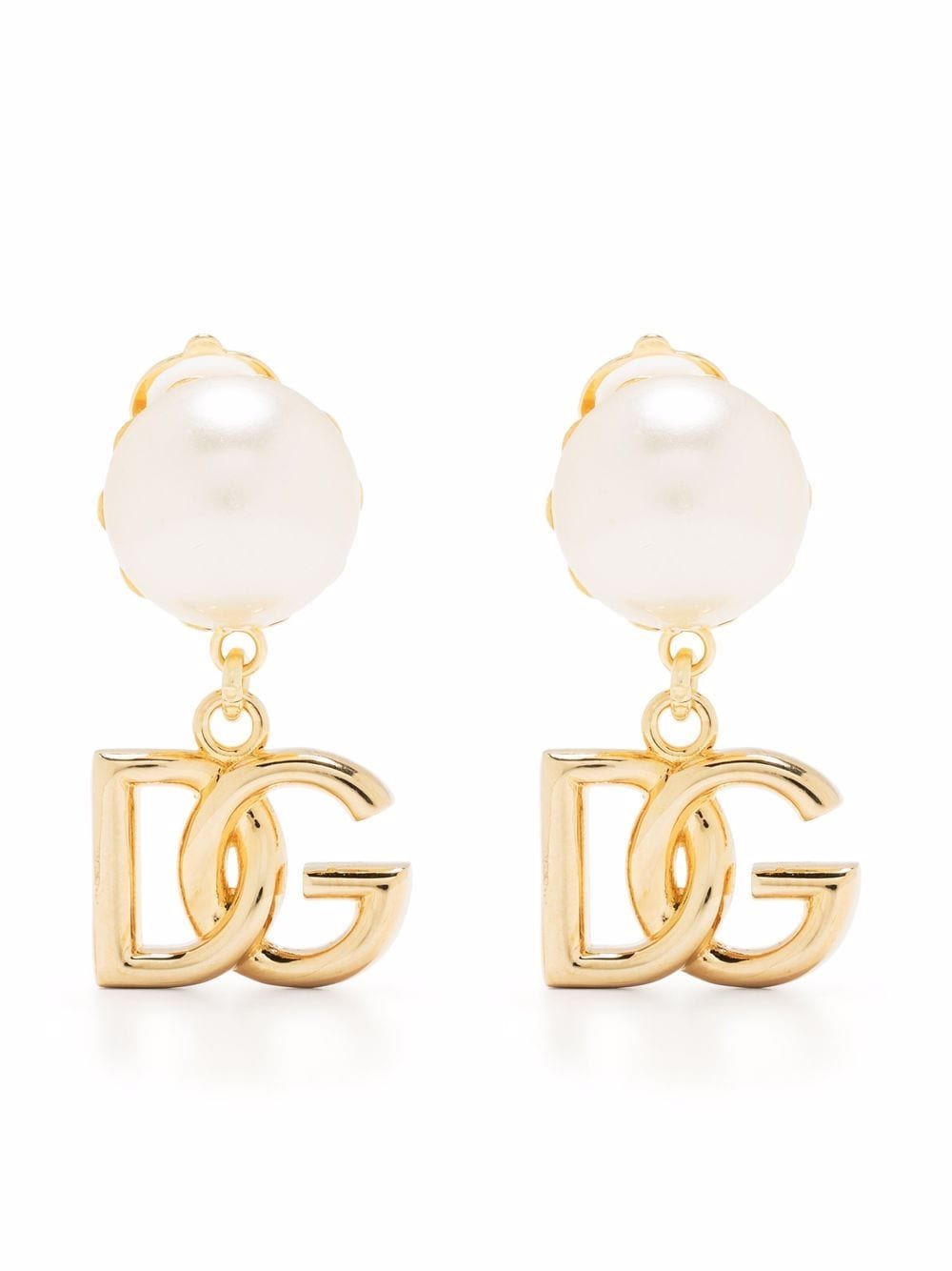 Dolce & Gabbana DOLCE & GABBANA- Logo And Pearl Earrings