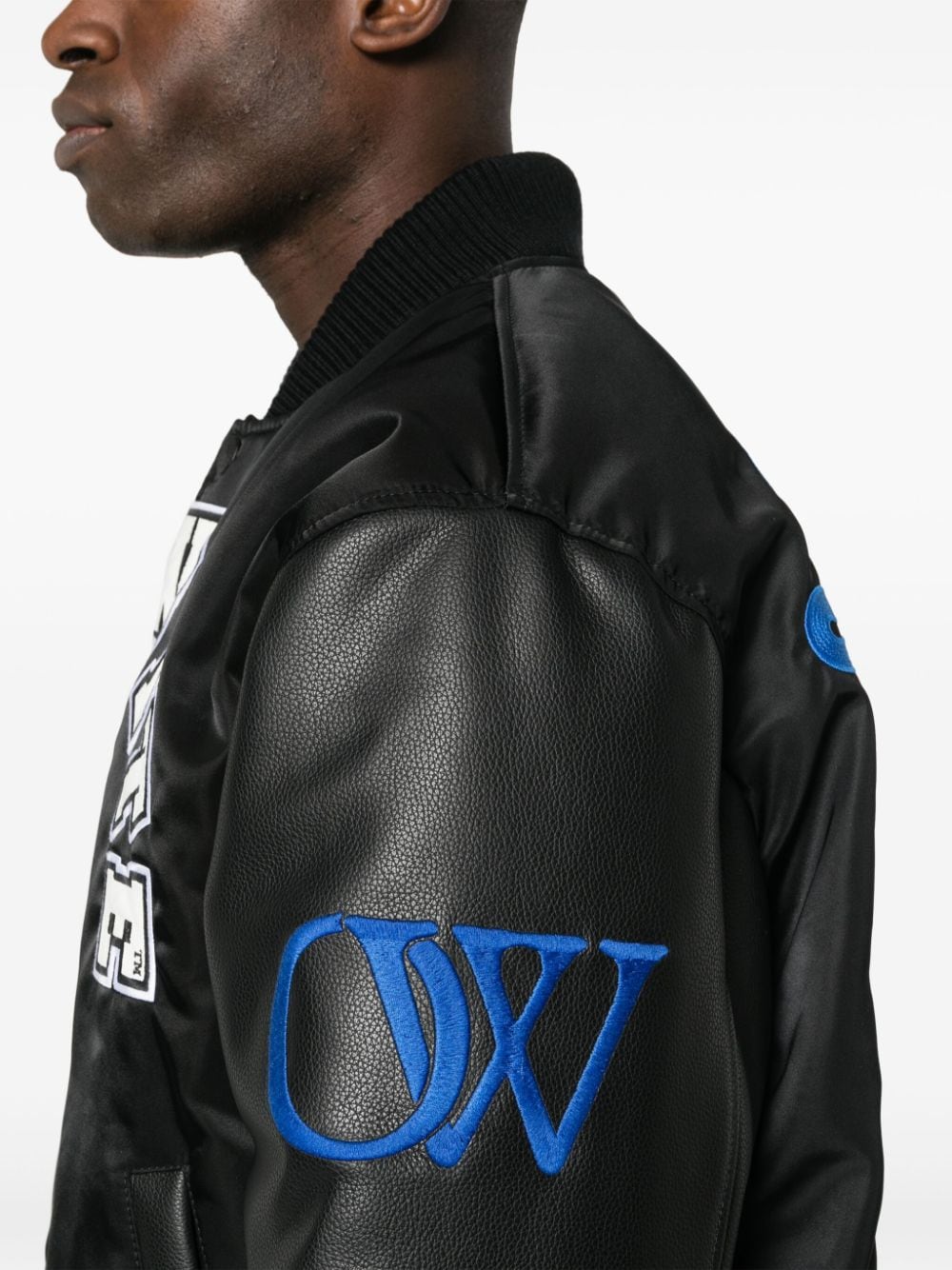 OFF-WHITE OFF-WHITE- Varsity Lea Jacket