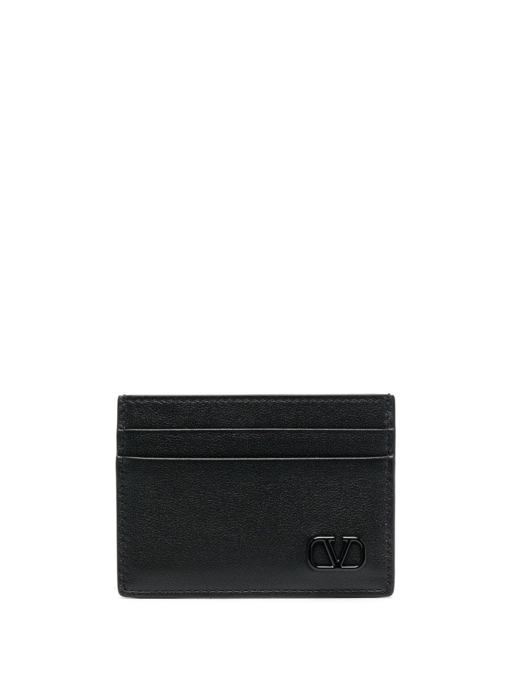 VALENTINO GARAVANI VALENTINO GARAVANI- Vlogo Signature Leather Card Case