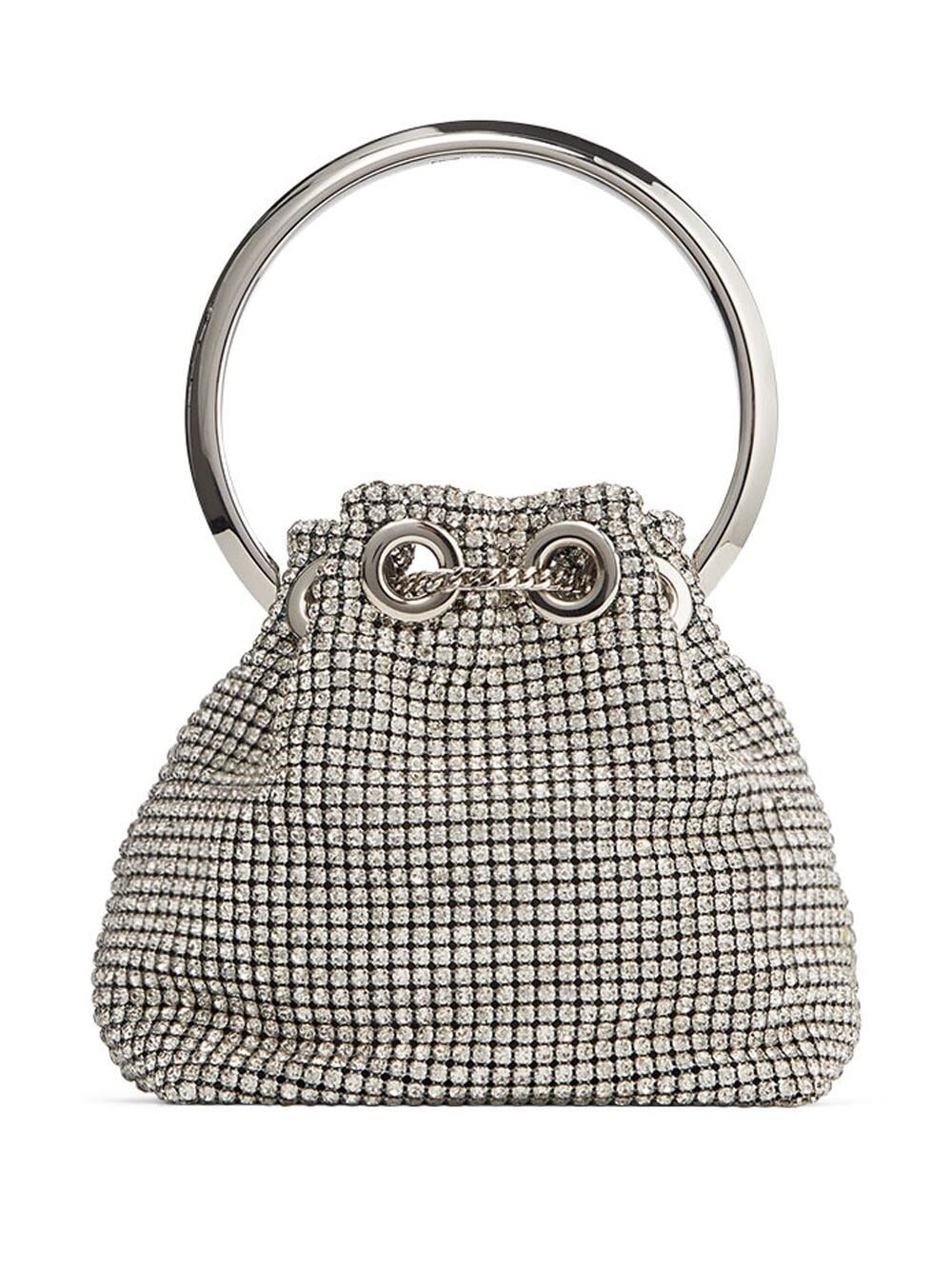 Jimmy Choo JIMMY CHOO- Micro Bon Bon Crystal Embellished Bucket Bag