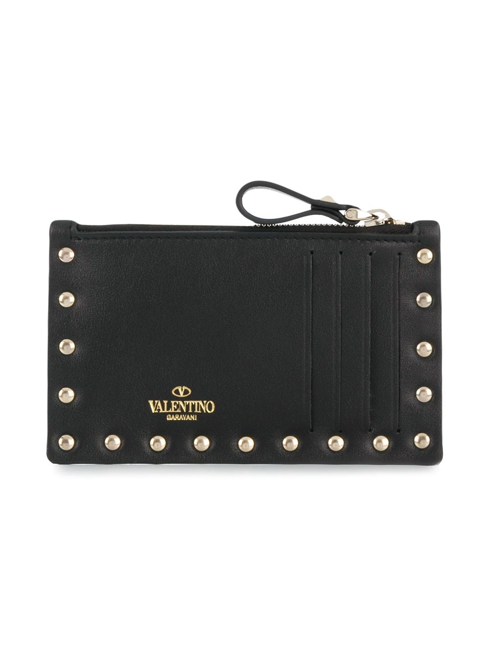 VALENTINO GARAVANI VALENTINO GARAVANI- Rockstud Leather Credi Card Holder