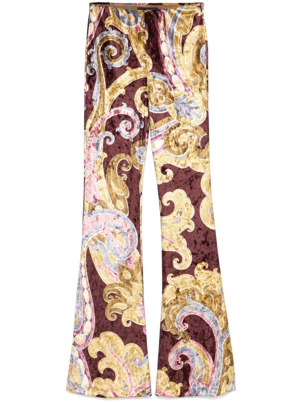 Etro ETRO- Printed Flared Leg Trousers