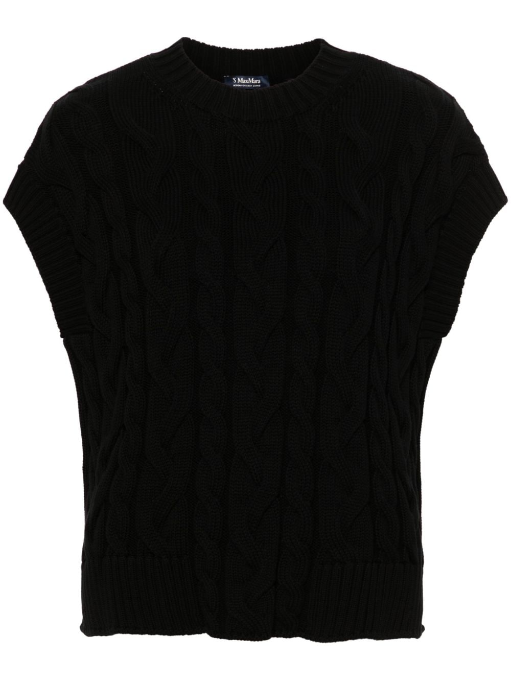  'S MAX MARA- Knitted Cotton Vest