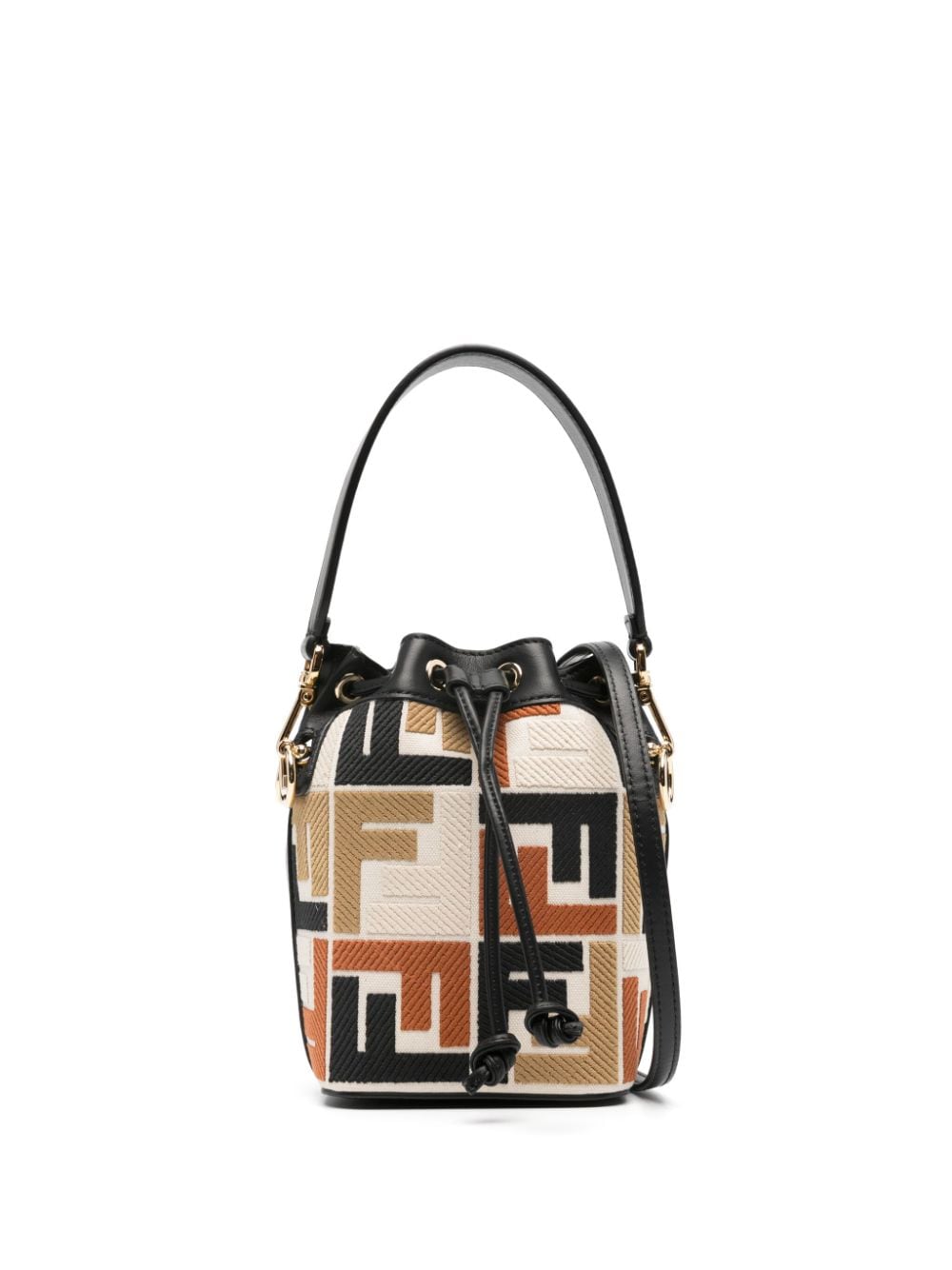 FENDI FENDI- Mon Tresor Mini Leather Bucket Bag