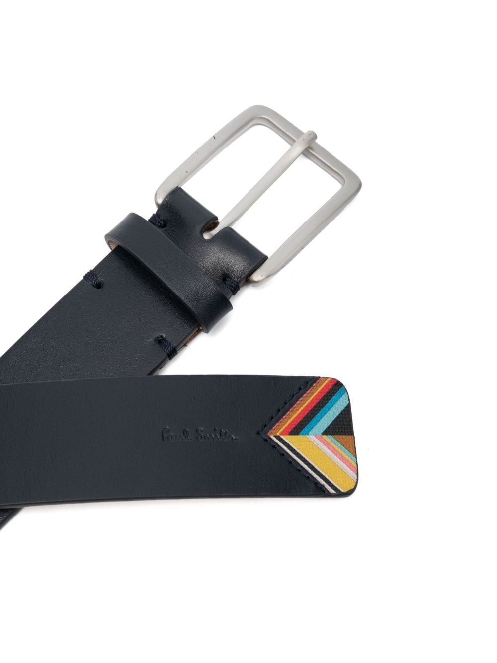 Paul Smith PAUL SMITH- Signature Stripe Leather Belt