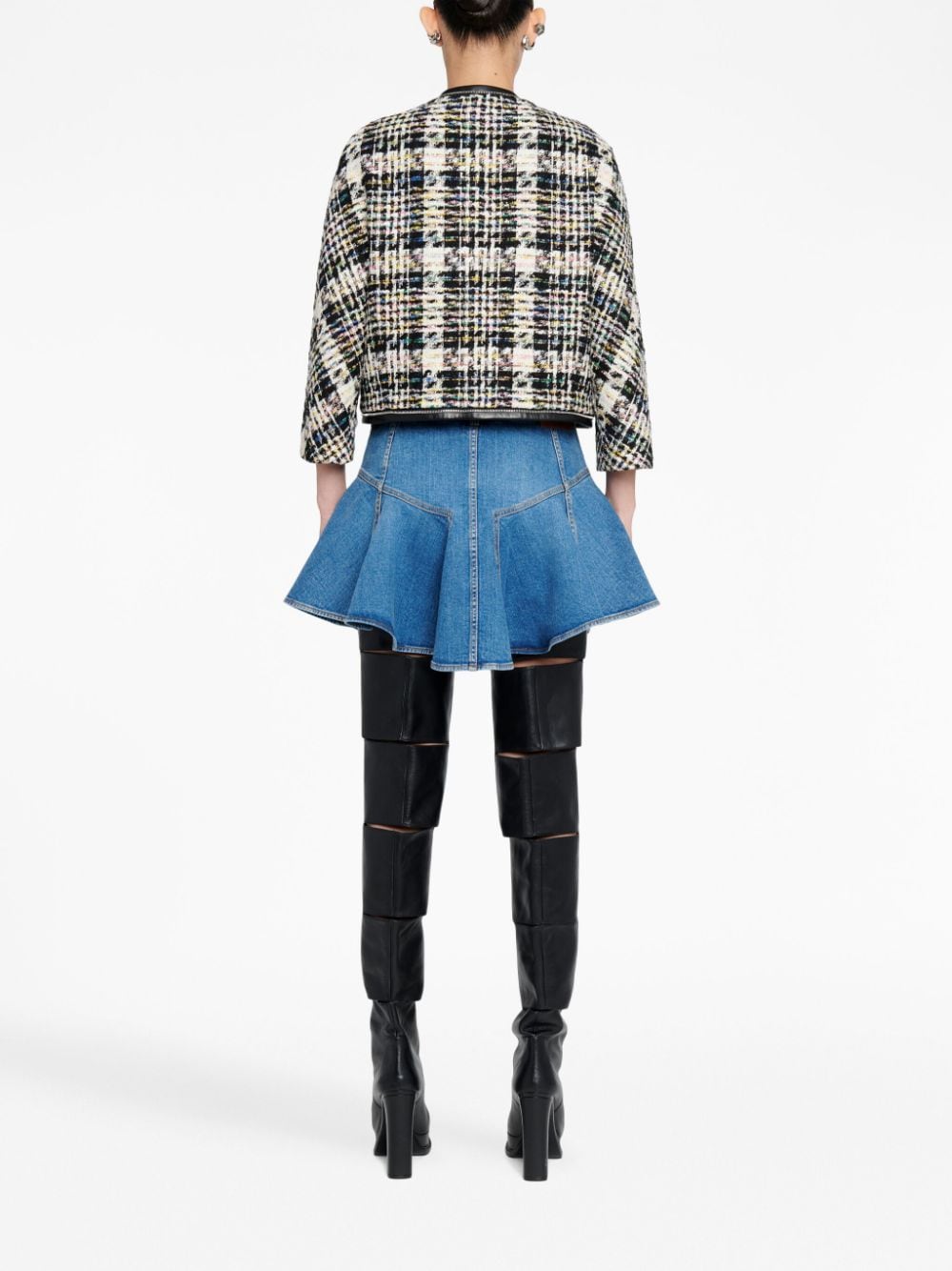 Alexander McQueen ALEXANDER MCQUEEN- Checked Tweed Jacket