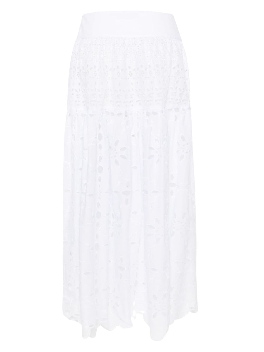 Ermanno Scervino ERMANNO SCERVINO- Lace Cotton Maxi Skirt