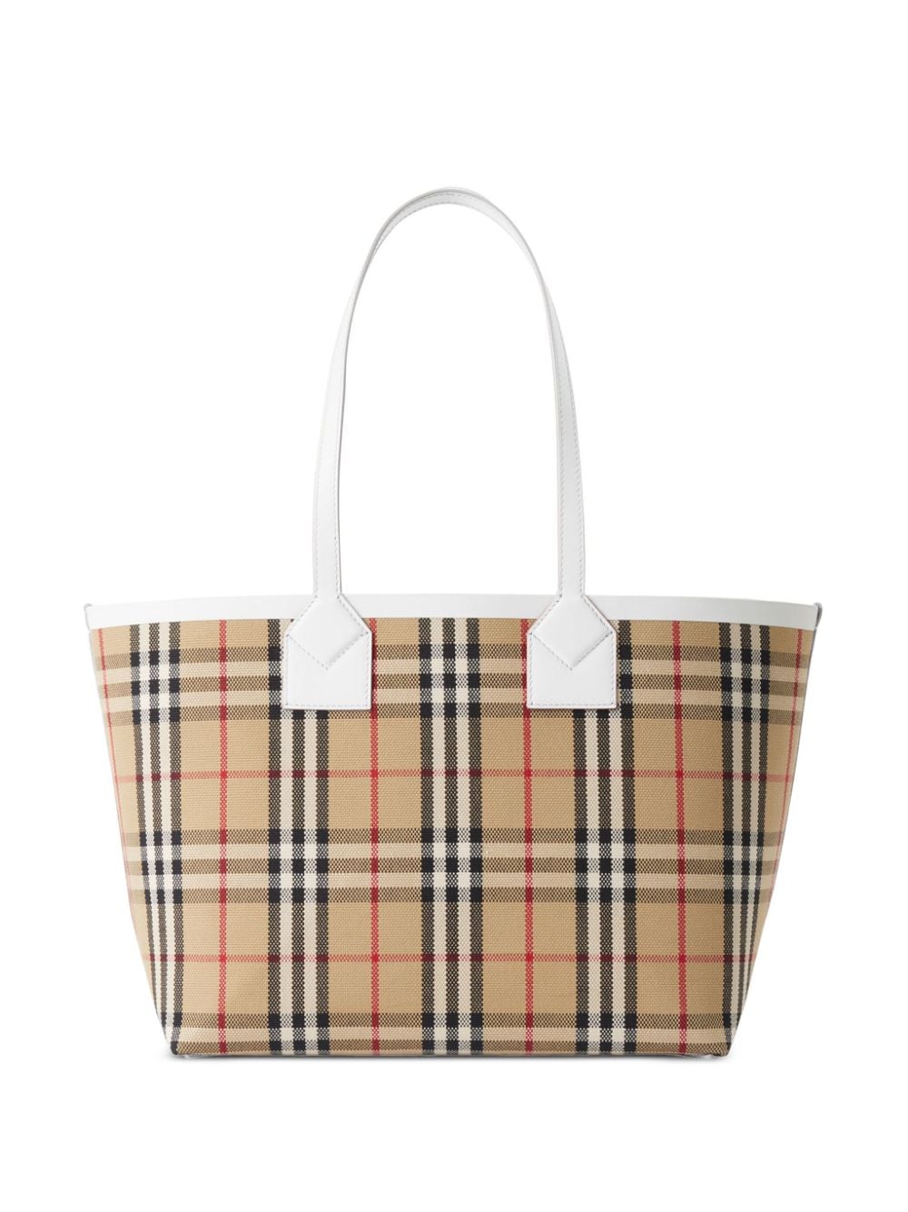 Burberry BURBERRY- Check Motif Small Tote Bag