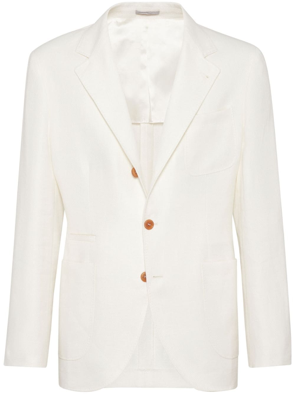 Brunello Cucinelli BRUNELLO CUCINELLI- Deconstructed Cotton And Linen Blazer