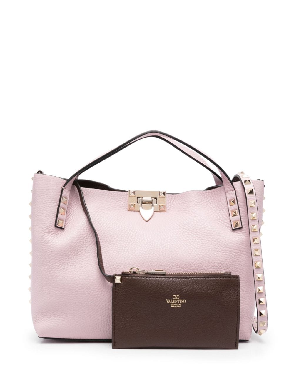 VALENTINO GARAVANI VALENTINO GARAVANI- Rockstud Small Leather Tote Bag