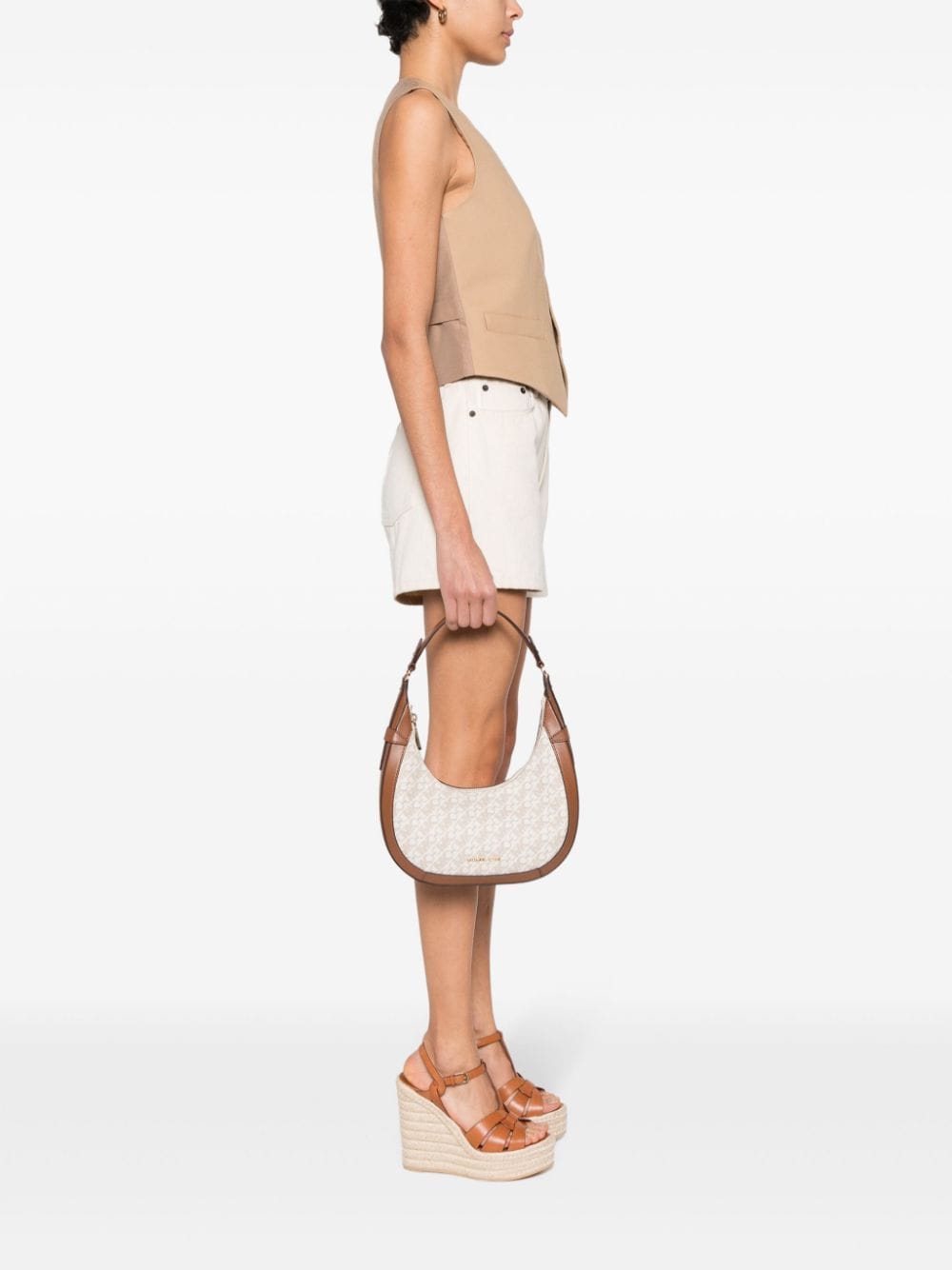  MICHAEL MICHAEL KORS- Preston Small Leather Shoulder Bag