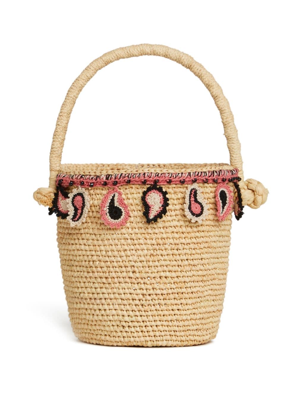 Alanui ALANUI- Paisley Raffia Bucket Bag