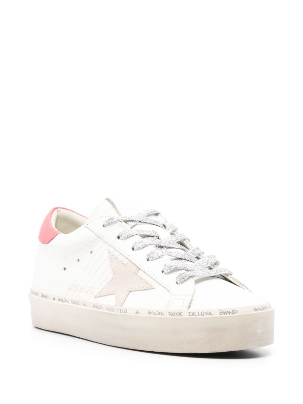 Golden Goose GOLDEN GOOSE- Hi Star Leather Sneakers