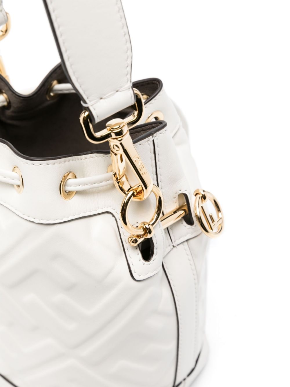 FENDI FENDI- Mon Tresor Mini Leather Bucket Bag