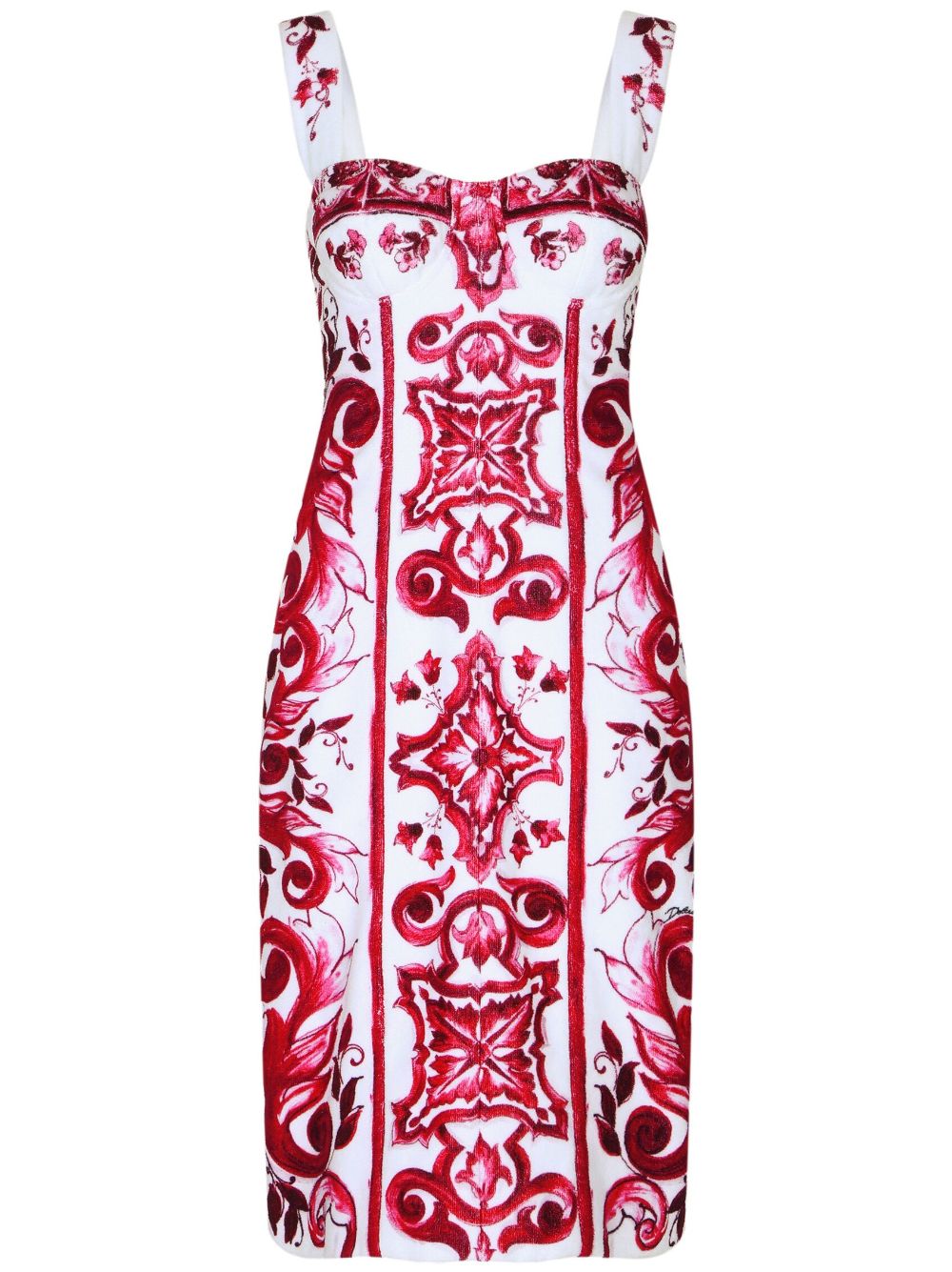 Dolce & Gabbana DOLCE & GABBANA- Maiolica Printed Tubino Dress