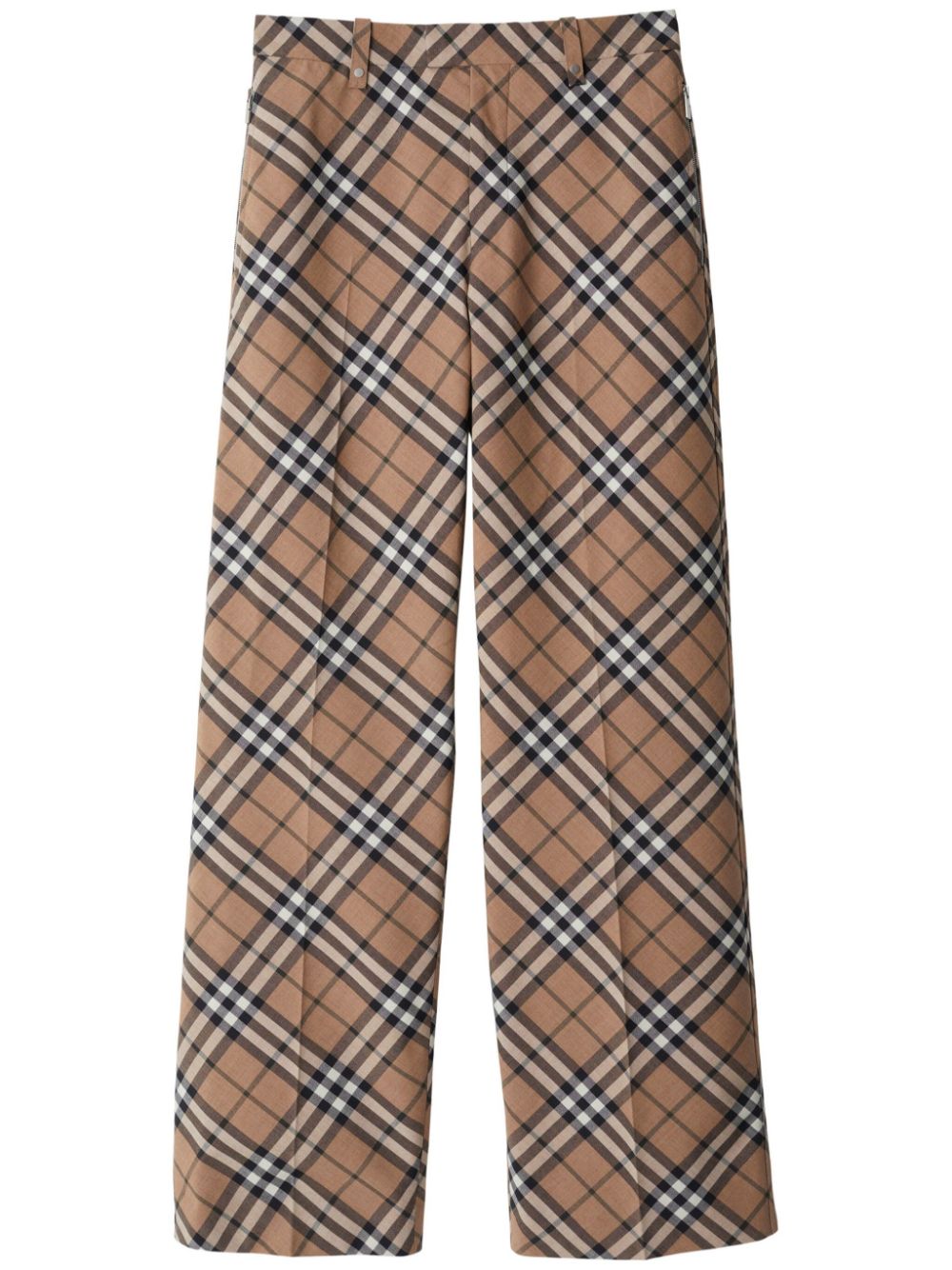 Burberry BURBERRY- Check Wool Blend Trousers