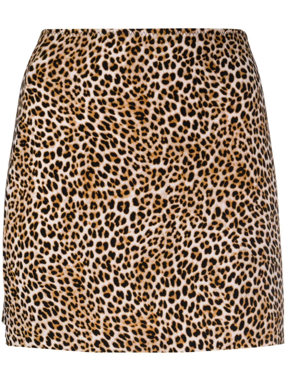 Norma Kamali NORMA KAMALI- Leopard Print Mini Skirt