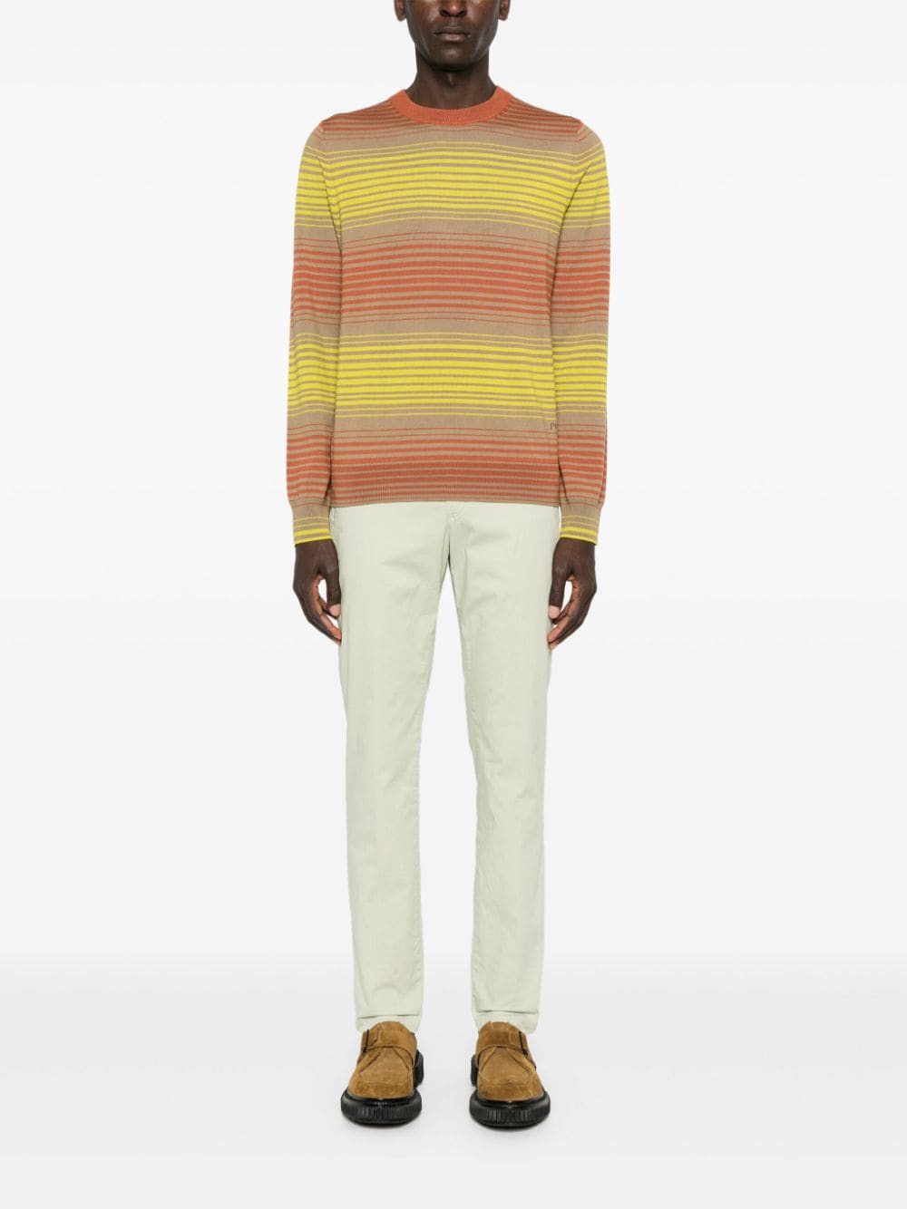 Ps Paul Smith PS PAUL SMITH- Striped Crewneck Sweater