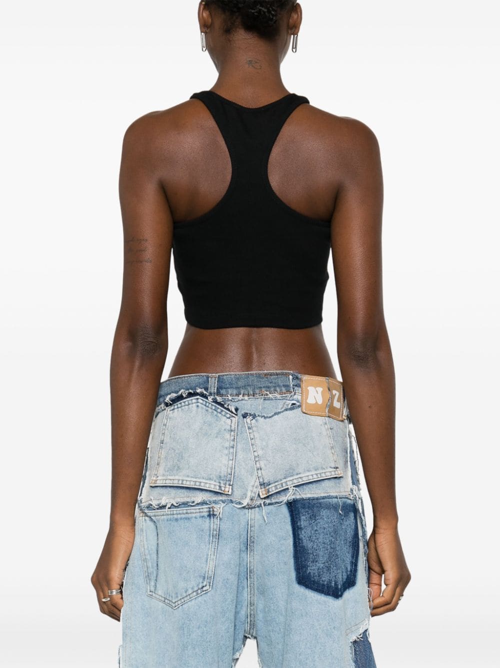 OFF-WHITE OFF-WHITE- Logo Cropped Top