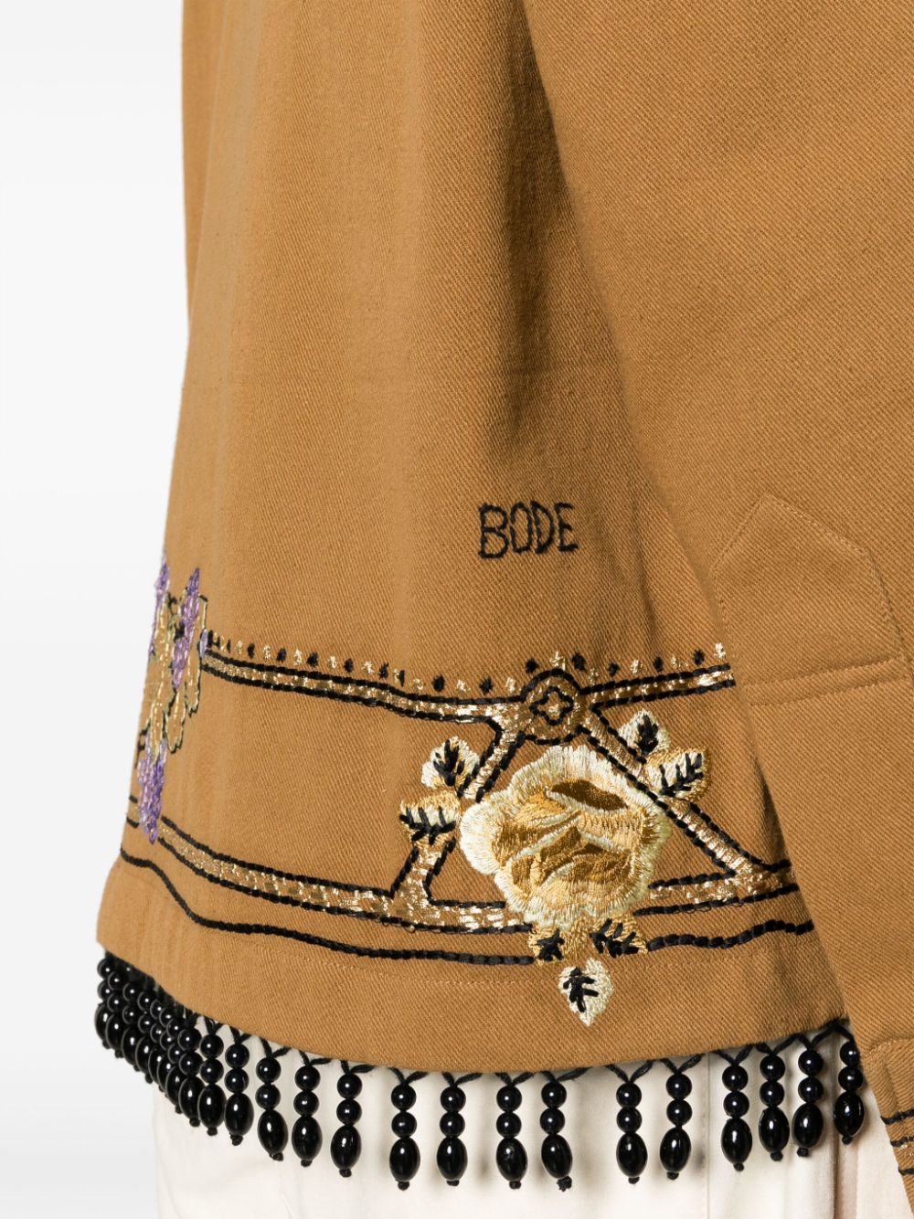 BODE BODE- Embroidered Cotton Shirt