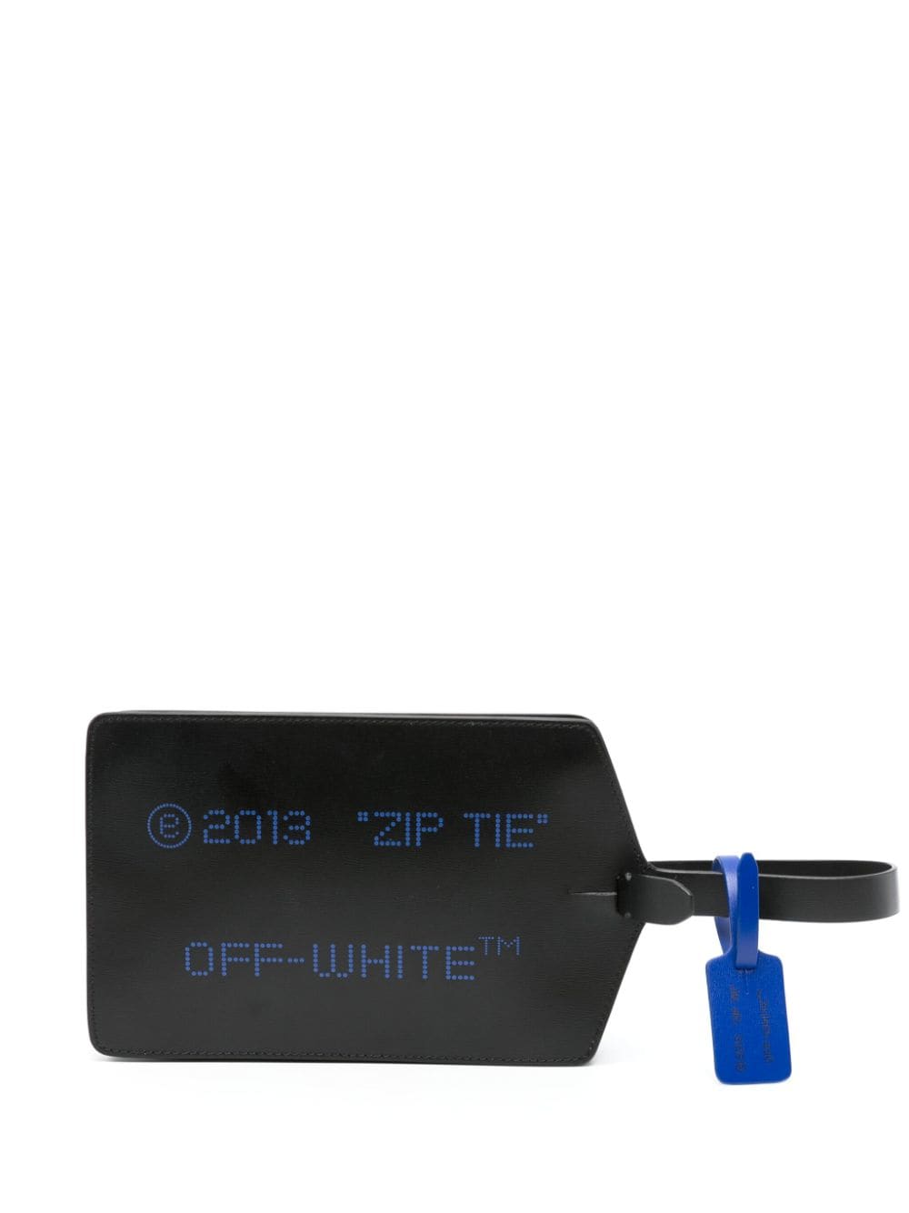 OFF-WHITE OFF-WHITE- Zip Tie Medium Leather Clutch