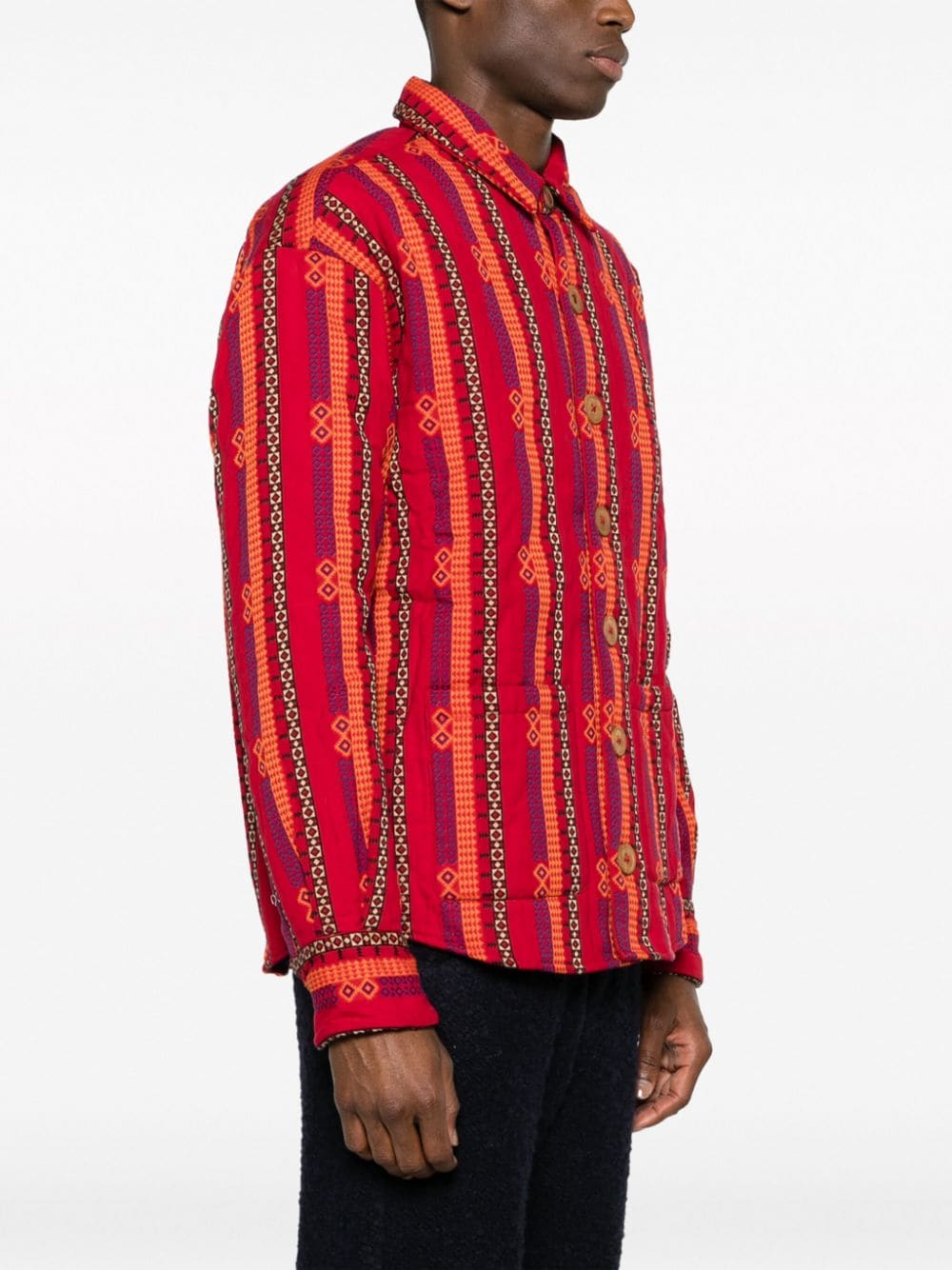 Baziszt BAZISZT- Embroidered Cotton Jacket