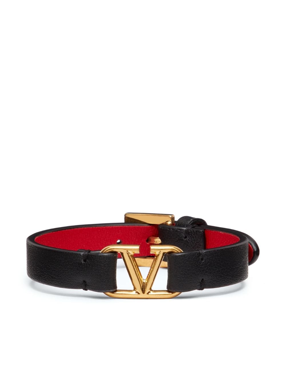 VALENTINO GARAVANI VALENTINO GARAVANI- Vlogo Signature Leather Bracelet