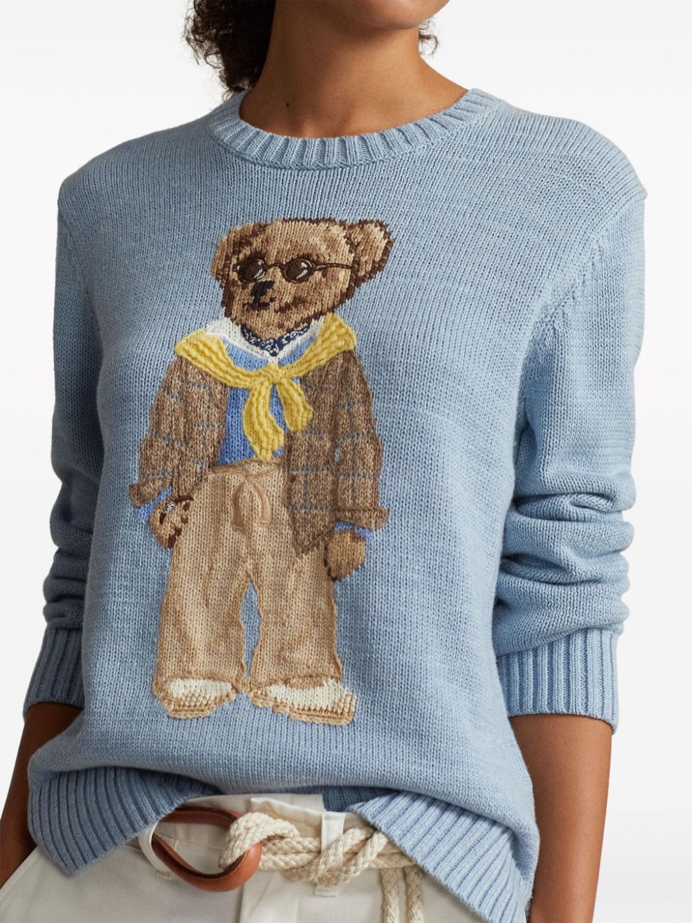 Polo Ralph Lauren POLO RALPH LAUREN- Sweater With Teddy Bear Print