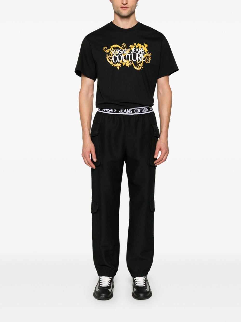 Versace Jeans Couture VERSACE JEANS COUTURE- Short Sleeve T-shirt With Print