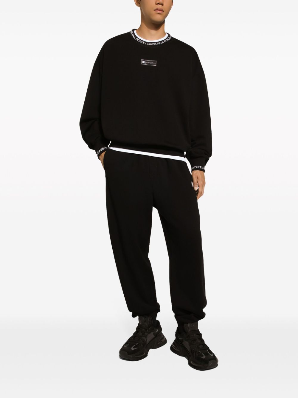 Dolce & Gabbana DOLCE & GABBANA- Logo Cotton Sweatpants